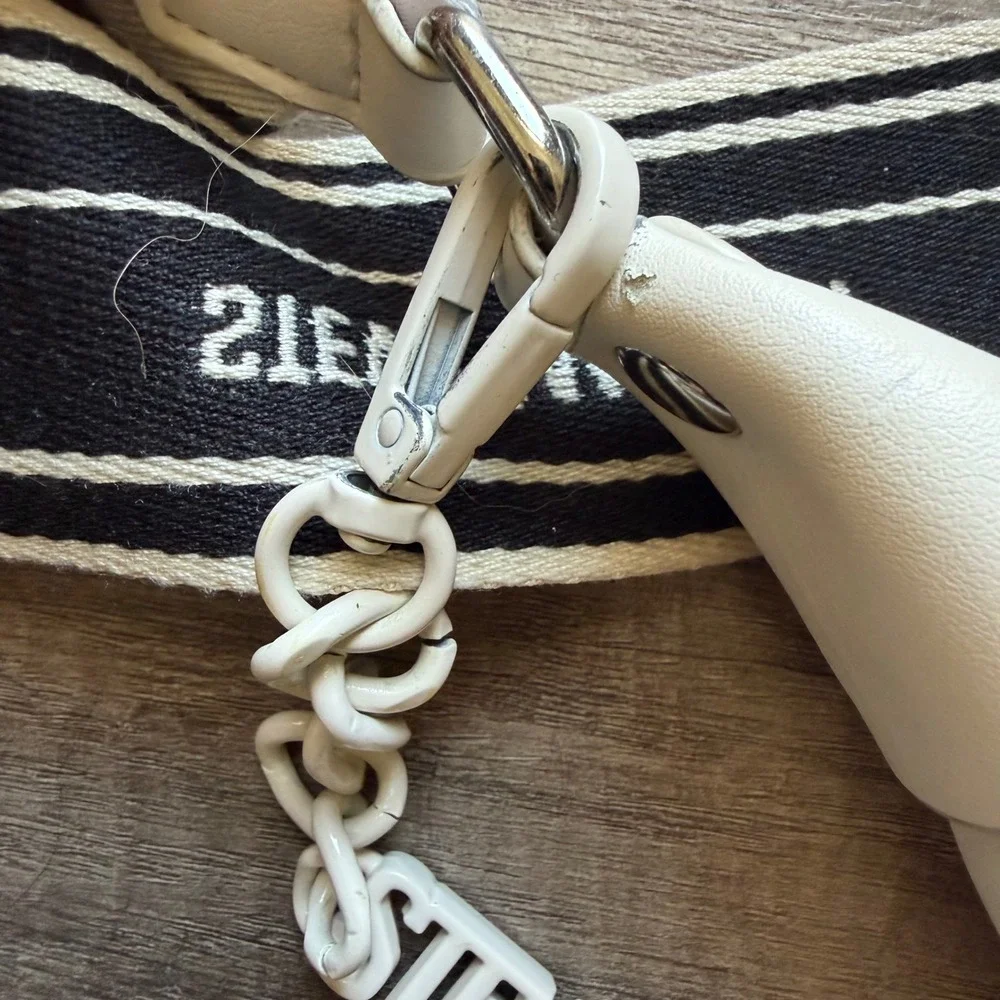 Steve Madden B Vital-Q White Quilted Crossbody Bag